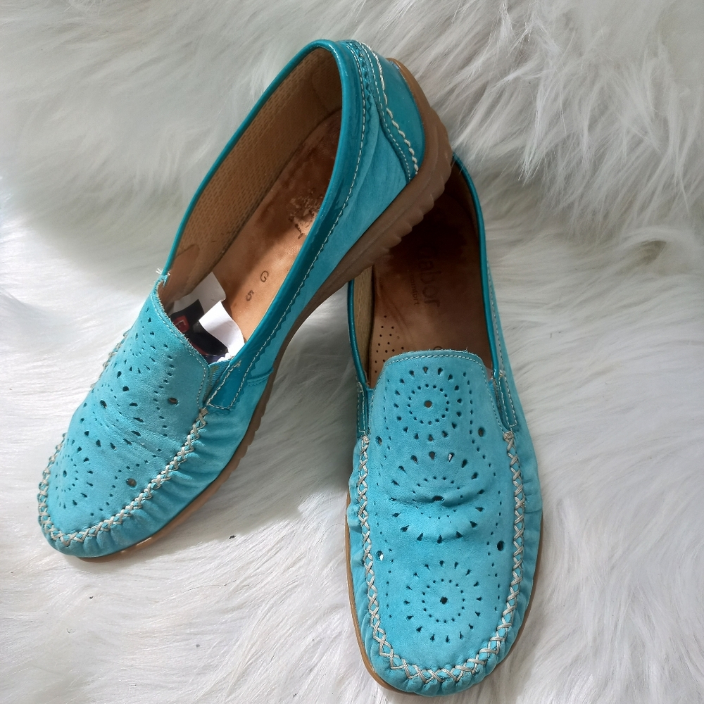 Gabor Women's Brown/Blue Shoes Size 5 UK